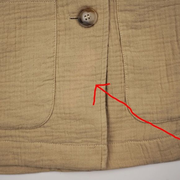 New MADEWELL Size XS Lightspun Dorset Blazer in Summer Dune - Picture 5 of 5